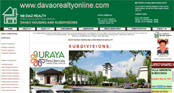 Desktop Screenshot of davaorealtyonline.com