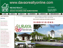 Tablet Screenshot of davaorealtyonline.com